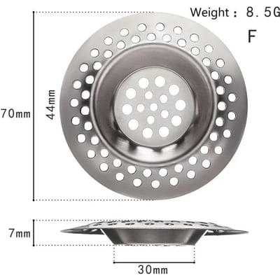 Keukenspoelbakfilter RVS Gaas Spoelbak Zeef Filter Riool Gaas Zeven Badkamer Spoelbak Zeef Afvoergat Filter Sifon