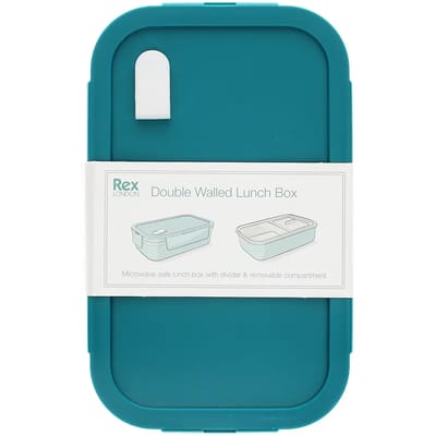 Lunchbox dubbelwandig met vakken van Rex London Wall Blue