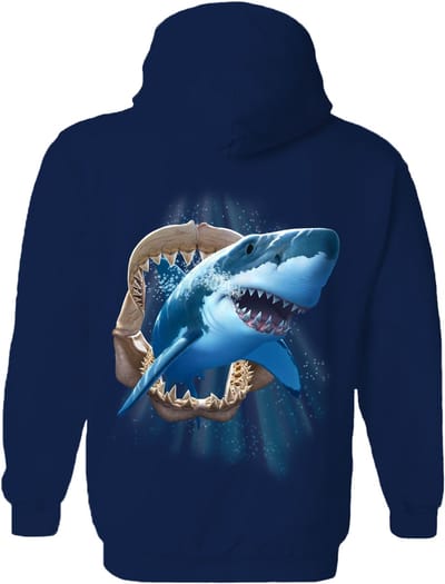 Haai Shark Jaw The Coloured House Hoodie 4XL