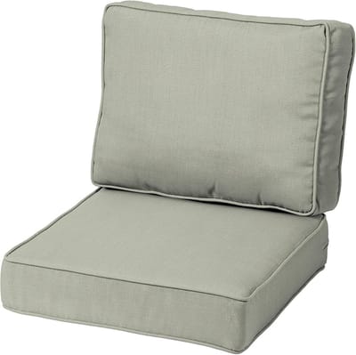 Luxe Tuinkussen Set - Comfortabel Zit- en Rugkussen voor Buitenstoelen (40x40 cm, Grijs)