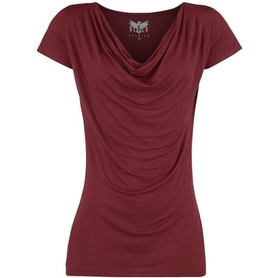 Black Premium by EMP T-shirt - Emma - S tot 3XL - voor Vrouwen - bordeaux