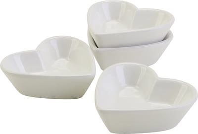 Creativ Company Porseleinen Schaaltje Hart 8 cm 12 stuks