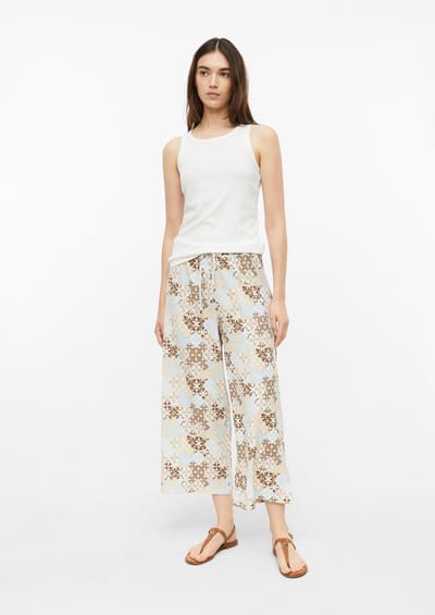 Hoogwaardige Jersey Broek met Effen Elastische Taille voor Dames s.Oliver