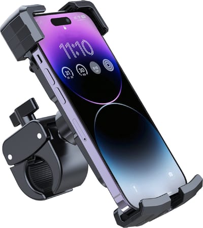 MMOBIEL Telefoonhouder Fiets – Anti-schok - Stevige Smartphone Houder voor Fiets, Scooter, etc.– Telefoonhouder voor Telefoons van 4 tot 7 inch – Verstelbare Fiets Navigatiehouder – Universeel - Zwart
