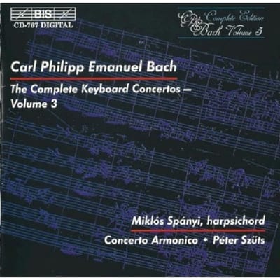 Miklós Spányi, Concerto Armonico - C.P.E. Bach: Keyboard Concertos Vol.3 (CD)
