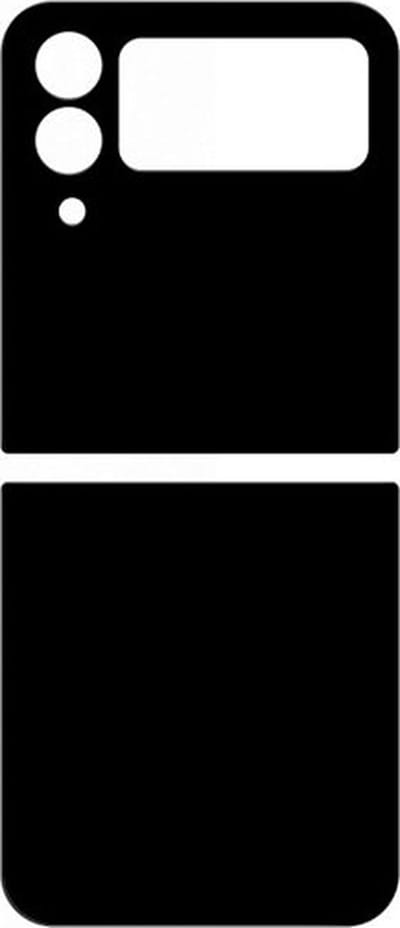 Eko, Back Glass Protector geschikt voor Samsung Galaxy Z Flip 4 - Full Body, Zwart