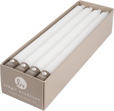 Northern Lights Candles Nlc Premium Tapers 12st Zuiver Wit 12 Inch