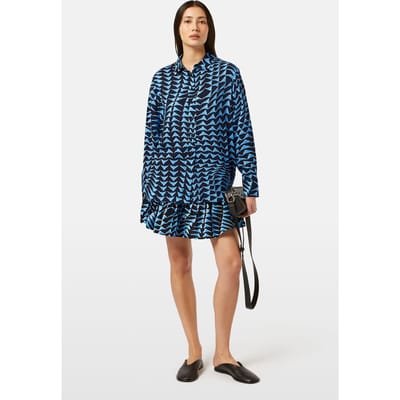 Scotch & Soda Mini Skirt With Gathering House Of Mirrors Blue Taglia: XS | Minigonne Outlet | Donna | Blu