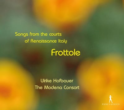 The Modena Consort - Frottole - Songs From The Courts Of Renaissance Italy (CD)