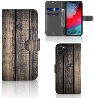 Apple iPhone 11 Pro Max Book Style Case Steigerhout