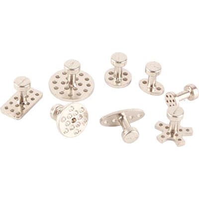 8 Stuks Metalen Plaat Deuk Verwijderaar Trekker Hefwerktuig Reparatie Gereedschapsset Tuin Reparatie Accessoires white