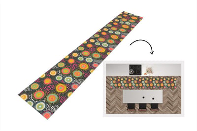 Keukenloper - Loper keuken - Meisje - Hartjes - Liefde - Patronen - 300x50 cm - Keukenloper vinyl