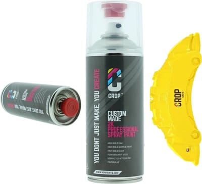 2K Remklauw Verf in Spuitbus - Geel Hoogglans