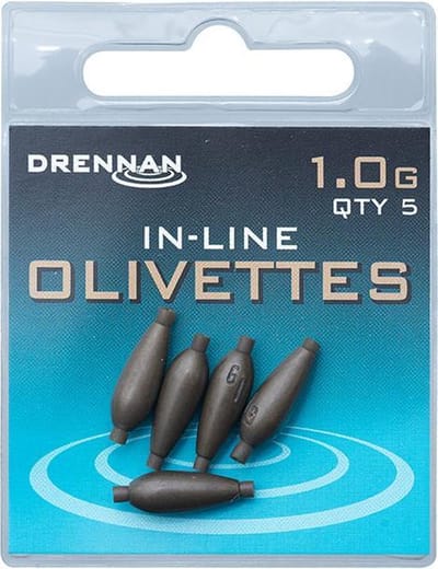 Drennan In-Line Olivette - Lood - 1.0g - Brons