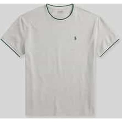 regular fit T-shirt van katoenmix met contrasterende strepen