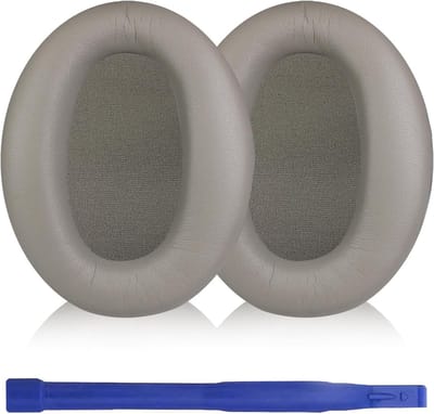 Vervangende Oorkussens van Geheugenschuim voor WH-1000XM2 en MDR-1000X Hoofdtelefoons - Comfortabele Earcups in Lichtbruin voor Optimale Geluidsisolatie en Luxe Draagervaring