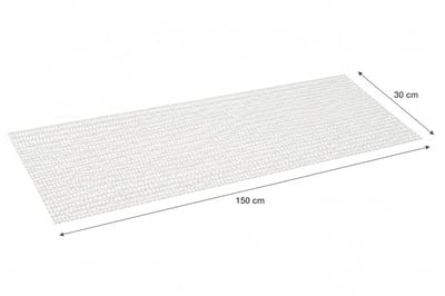 Antislipmat PVC Rol 150x30 cm – Op Maat Knipbaar – Voor Keukenkast, Lade & Plank – Beschermt en Voorkomt Glijden – Wit