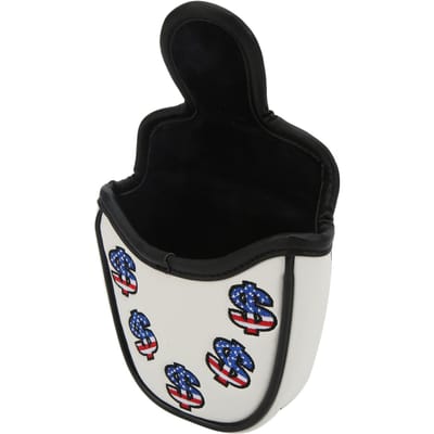 Golf Putter Head Covers PU Leer Waterdicht Golf Club Headcover Beschermer met Magnetische SluitingWit wit