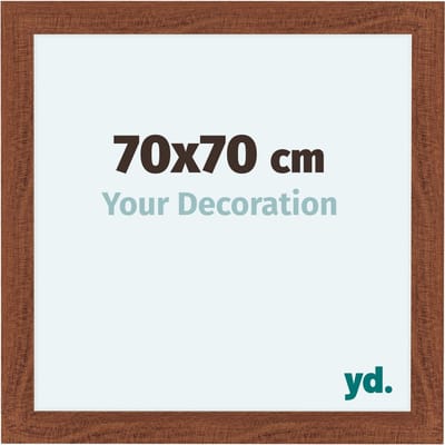 Your Decoration - Fotolijst 70x70 cm - MDF - Walnoot - Como