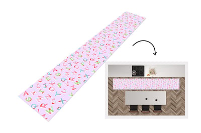 Keukenloper - Loper keuken - Alfabet - Letters - Patroon - 300x50 cm - Keukenloper vinyl