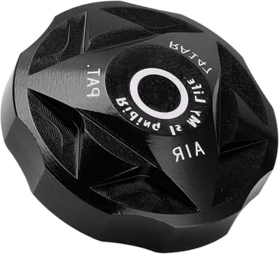 Luchtkamerafdekking voor voorvork van fiets, aluminium ventieldop voor mountainbike, 4 stuks, zwart