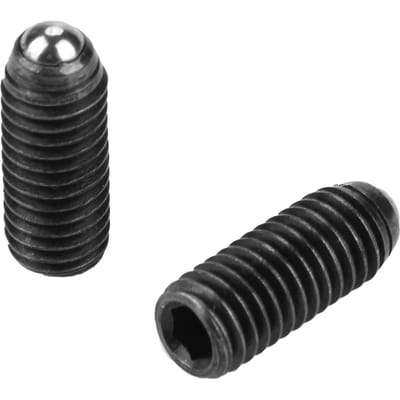 10 stuks M8 Schroefdraad Zeskantige Inbus Koolstofstaal Kogel Veerplunjers Set (M8*30)