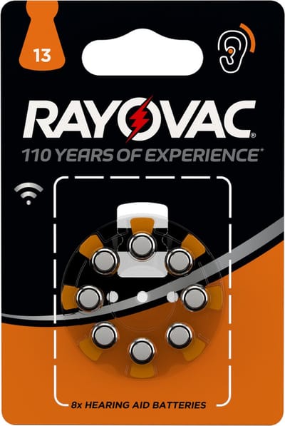 Rayovac, Hoortoestel Batterijen 1.4 V 290 mAh 8 stuks