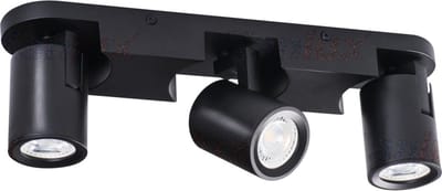 Kanlux Laurin EL-3L zwart plafondspot spotlamp GU10