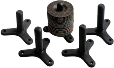 Set van 5 Wandhouders voor 125 mm Haakse Slijper schijven - Opbergsysteem voor schijven - Zwart