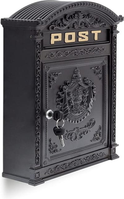 brievenbus / omheining doorwerpbrievenbus - mailbox