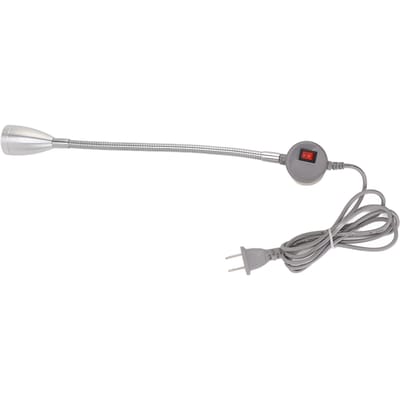 Lampe de Machine à Coudre Flexible Col de Cygne Aluminium Robuste Cordon d'Alimentation 55 pouces Lampe de Travail LED pour US Plug gray