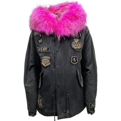 As65 Canvas Versierde Parka Jas