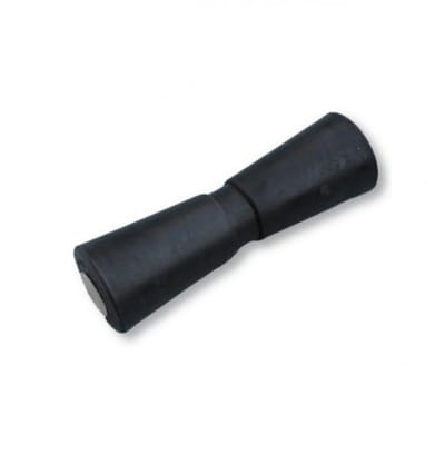 Kielrol 305mm rubber zwart