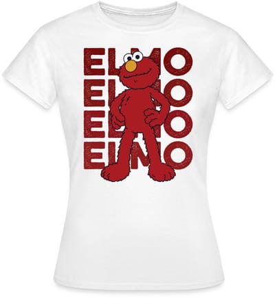 Sesamstraat Elmo Pose T-Shirt Dames