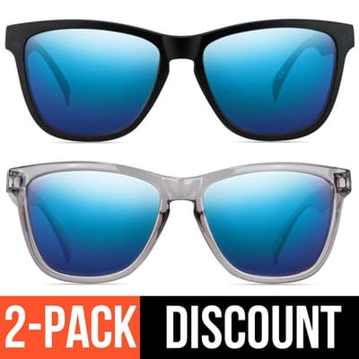 Reboot Optics® Zonnebril Heren | Zonnebril Dames | Polarized | Gepolariseerd | 2-pack