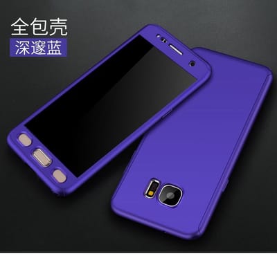 360-graden Frosting Beschermhoesje Set voor Galaxy S7 _ Blauw