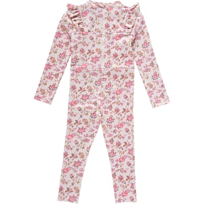 Louise Misha Bathing Jumpsuits Linette Cream Bucolia Fields Maat: 6M | Baby Rompers Outlet | Unisex | Roze