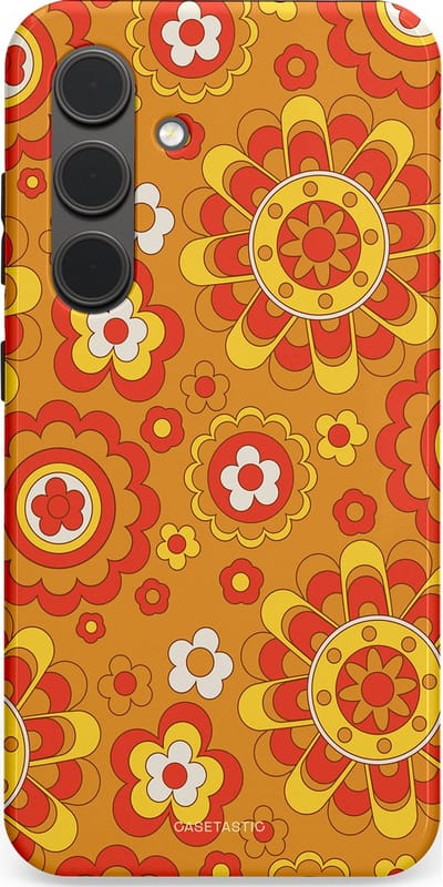 Casetastic Hoesje Geschikt voor Samsung S24 - Stijlvolle Beschermende Duo-layer Case - Retro droom