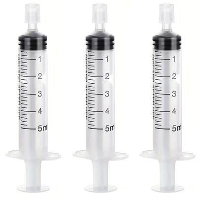 3stuks doseerspuit 5ml - Injectiespuit Zonder Naald - doseerspuiten - vloeistofspuit - vloeistofdoseerspuit
