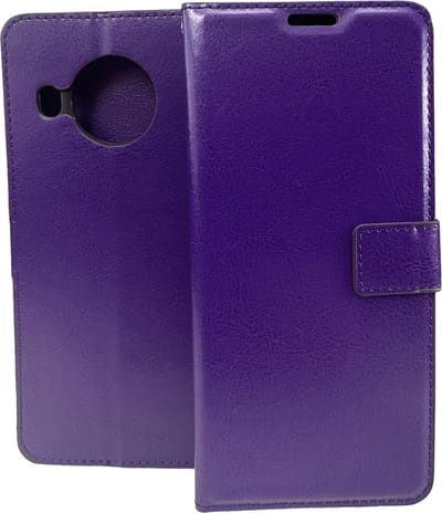 Portemonnee Book Case Hoesje Geschikt voor: Nokia X10 / X20 - Paars