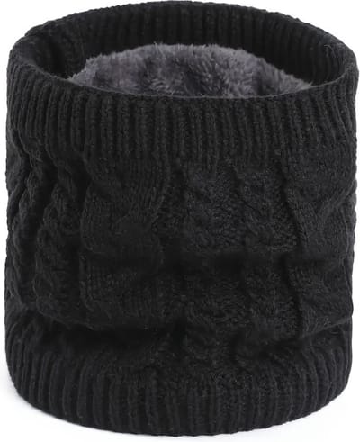 Livano Nekwarmer - Heren - Dames - Fleece - Motor - Bandana - Masker - Colsjaal - Sjaal - Gewatteerd - Skiën - Warm - Zwart