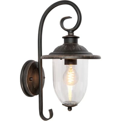 KS Verlichting wandlamp - Elzas - Aluminium - Landelijke decoratie - Bruin