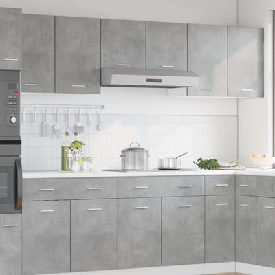 vidaXL - Bovenkast - Lyon - 50x31x60 - cm - bewerkt - hout - betongrijs