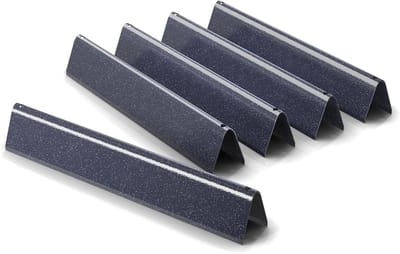 Flavorizer Bars voor Weber Spirit II/LX 300 Series Gasgrills - Porselein Stalen Warmtebescherming, 5 Stuks, Geschikt voor E310 E320 E330 S310 S320 S330 Modellen