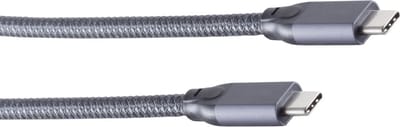 Premium USB-C naar USB-C kabel met E-Marker chip - USB3.2 (tot 20 Gbit/s) - PD tot 20V/5A - video tot 4K 60Hz / zwart - 1 meter