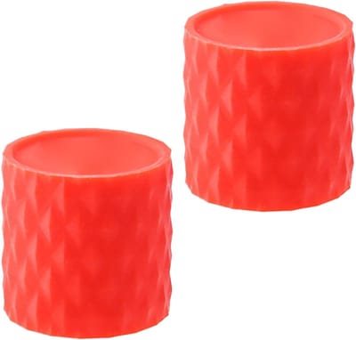 Stuurhoes Siliconen - Antislip Grips - Fietsen Comfort - Gestructureerd Verhoogd Patroon - 25-32mm Stuur - Rood