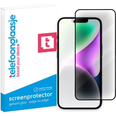 iPhone 15 Plus Anti Glare screenprotector gehard glas Edge to Edge