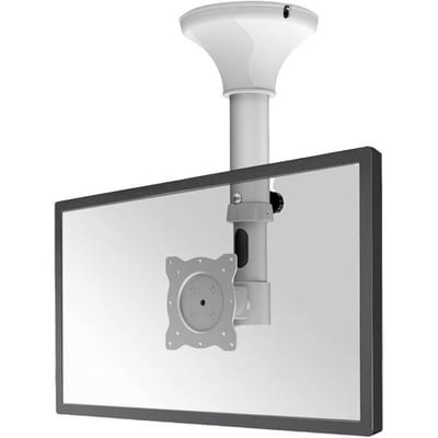 Neomounts FPMA-C025SILVER TV-plafondbeugel 25,4 cm (10) - 76,2 cm (30) Kantelbaar, Zwenkbaar, Roteerbaar, In hoogte verstelbaar
