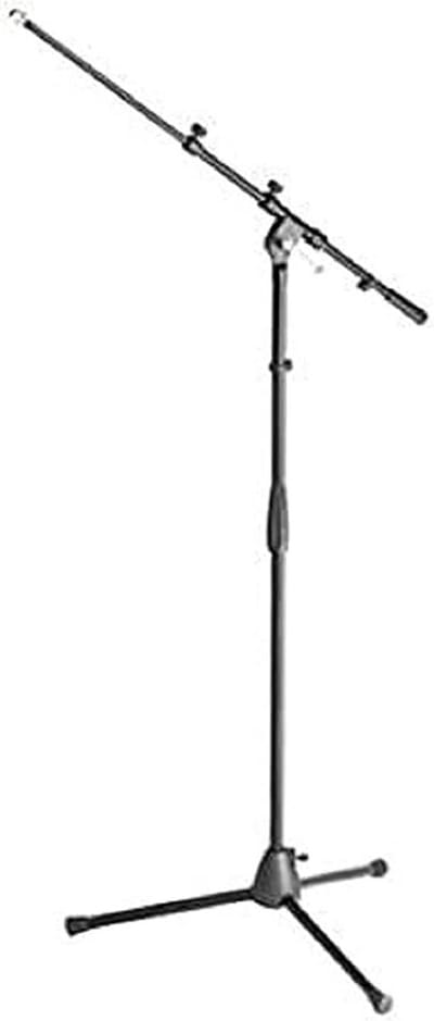 Microfoonstandaard met Arm - Verstelbare Statief - Muziek Maken - Stabiele Gietijzeren Basis - Max 160 cm - Zwart