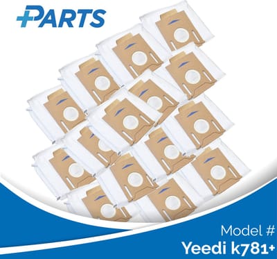 Yeedi k781+ Stofzakken (15 Stuks, Plus.Parts® alternatief voor D-DB03)